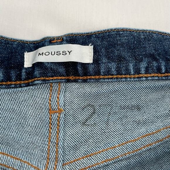 MOUSSY Blue Jeans MVS Skinny Zip Fly Indigo Dark Wash Denim Style 010EAC12-2500 - Picture 13 of 15